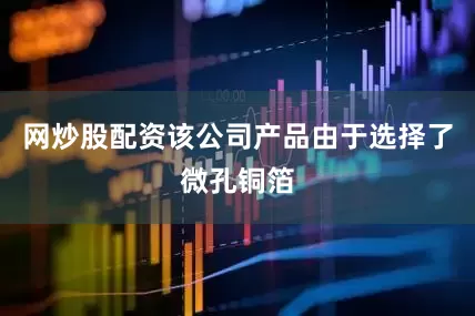 网炒股配资该公司产品由于选择了微孔铜箔